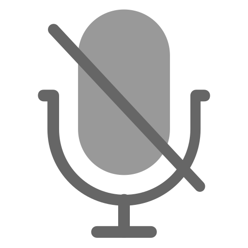 silenciar micrófono icono gratis
