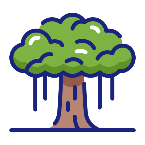 Árbol de baniano icono gratis