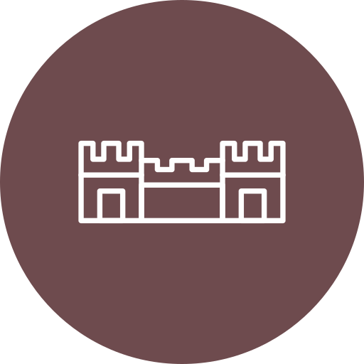 muralla medieval icono gratis