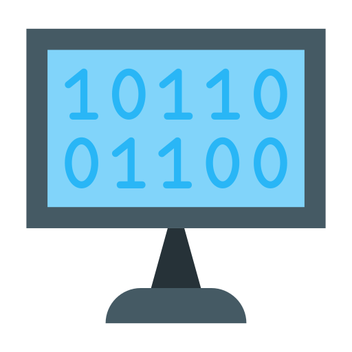 código binario icono gratis