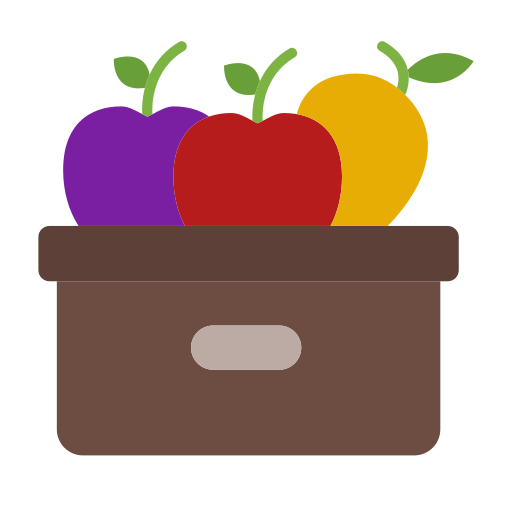 caja de fruta icono gratis