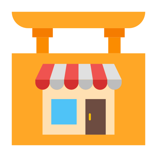 rótulo de tienda icono gratis