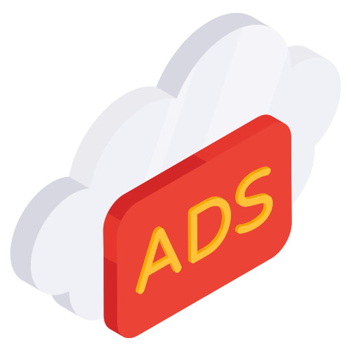 publicidad en la nube icono gratis