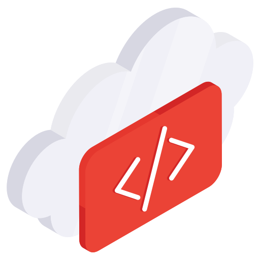 codificación en la nube icono gratis