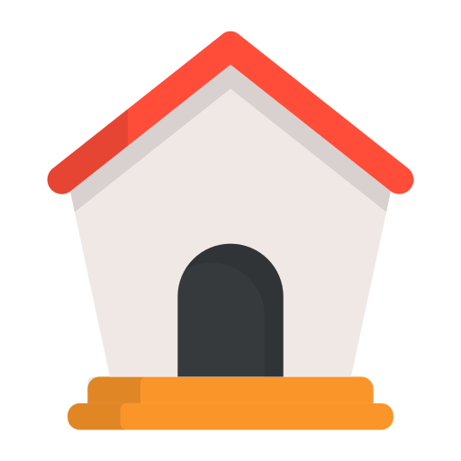 casa de perro icono gratis