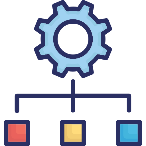 estructura jerárquica icono gratis