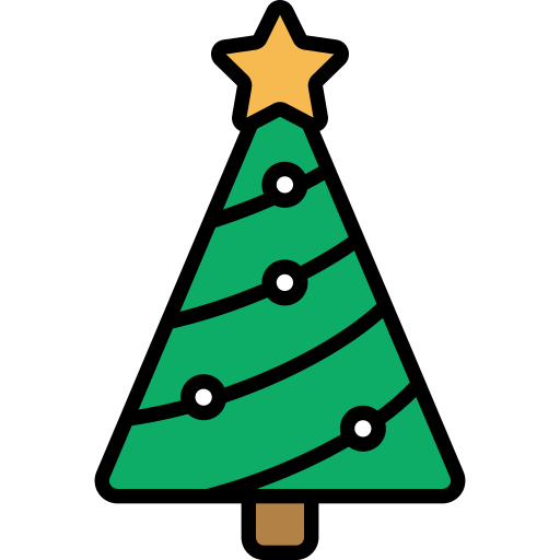 árbol de navidad icono gratis