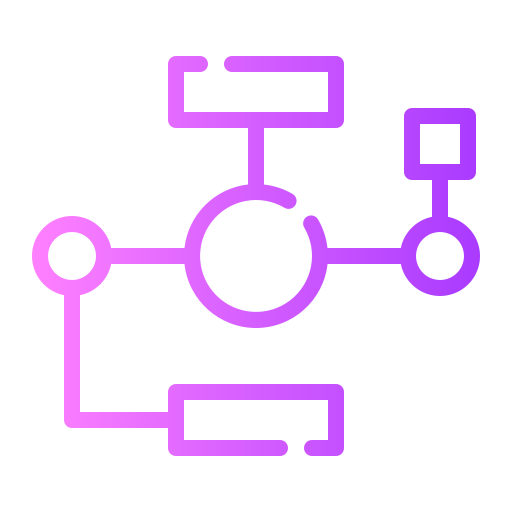 diagrama de flujo icono gratis