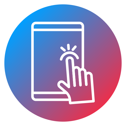 pantalla táctil icono gratis