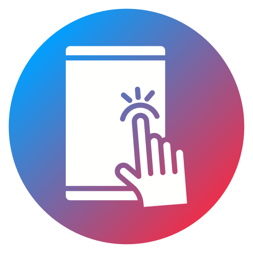 pantalla táctil icono gratis