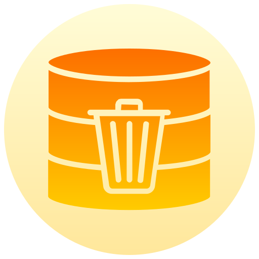 eliminar base de datos icono gratis