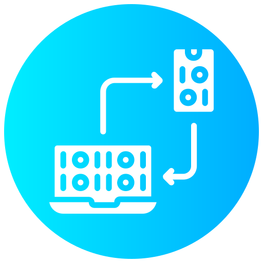 intercambio de datos icono gratis
