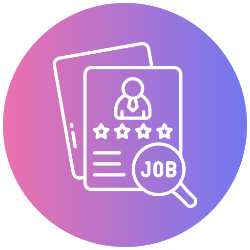 búsqueda de empleo icono gratis