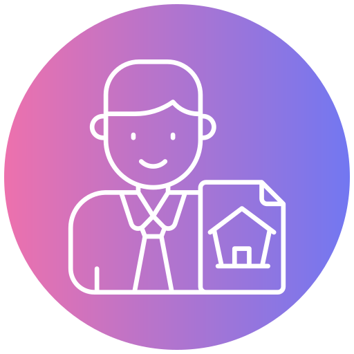 agente inmobiliario icono gratis