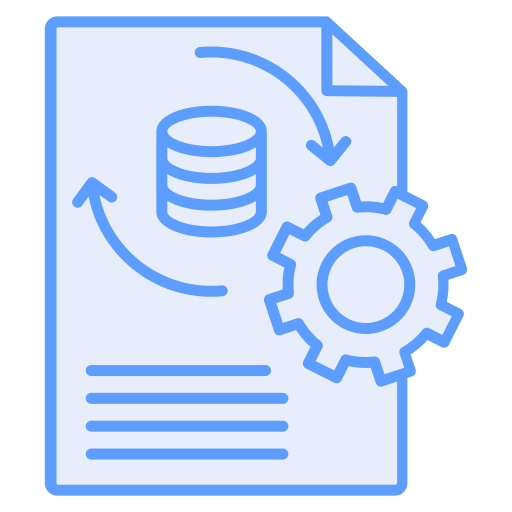 transformación de datos icono gratis