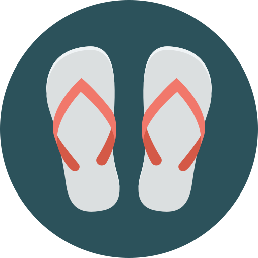 sandalias de playa icono gratis