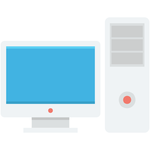computadora de escritorio icono gratis