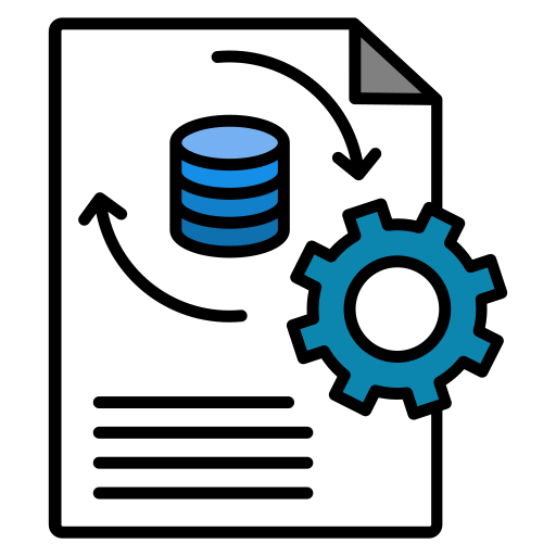 transformación de datos icono gratis