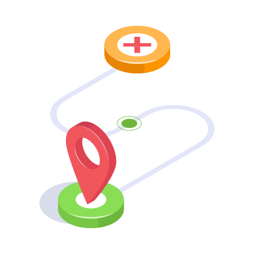 ubicación médica icono gratis