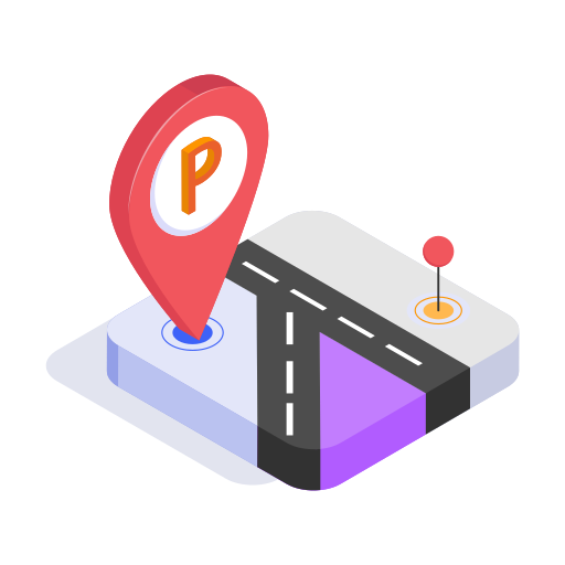 ubicación del estacionamiento icono gratis