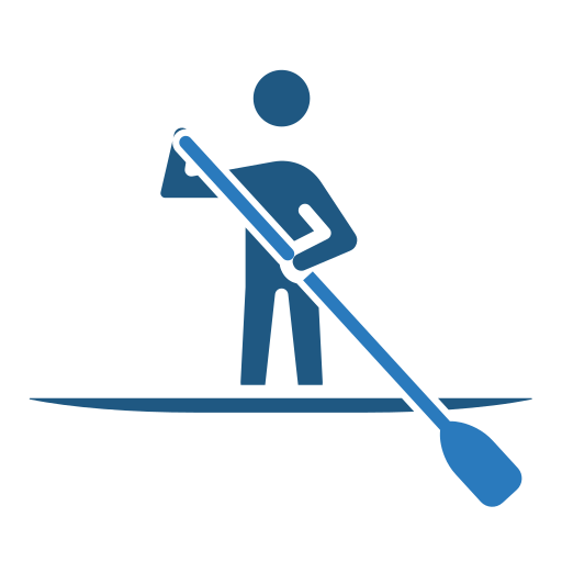 paddleboarding icono gratis