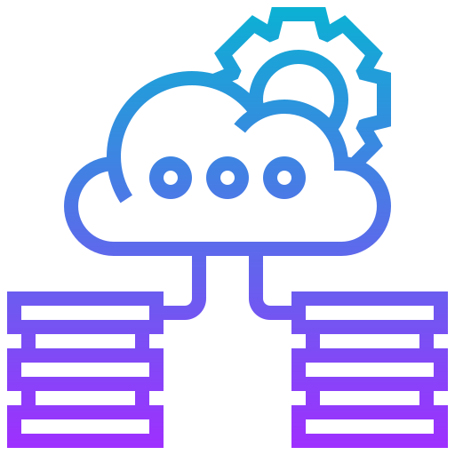 Almacenamiento en la nube icono gratis