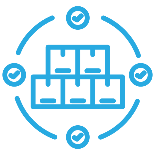 cadena de suministro icono gratis