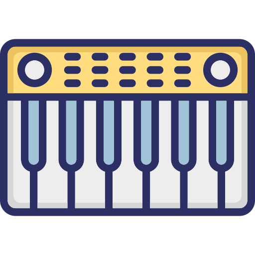 teclado de piano icono gratis