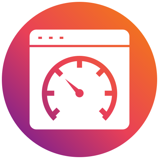 velocidad de la página icono gratis