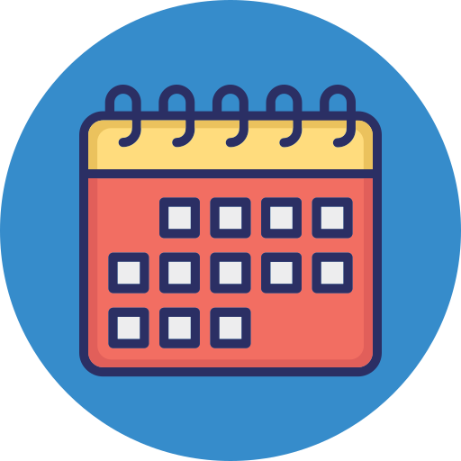 fecha del calendario icono gratis