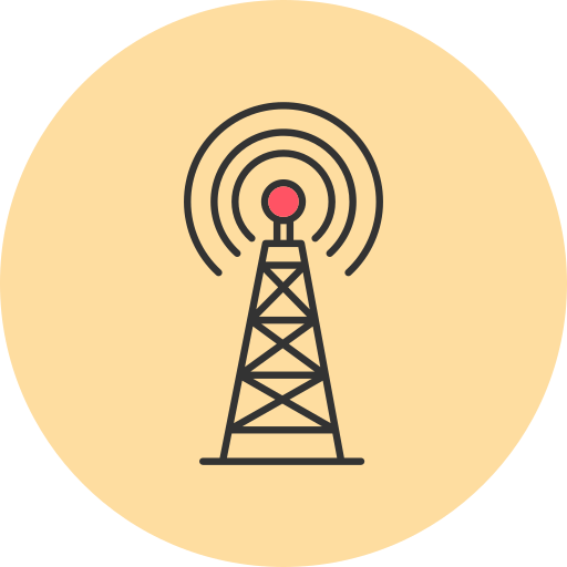 torre de radio icono gratis