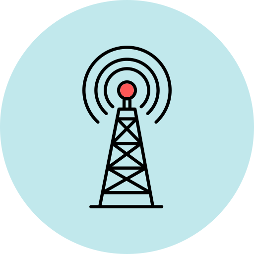 torre de radio icono gratis