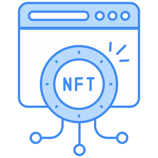 sitio web de nft icono gratis