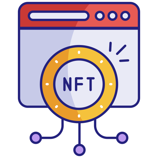 sitio web de nft icono gratis