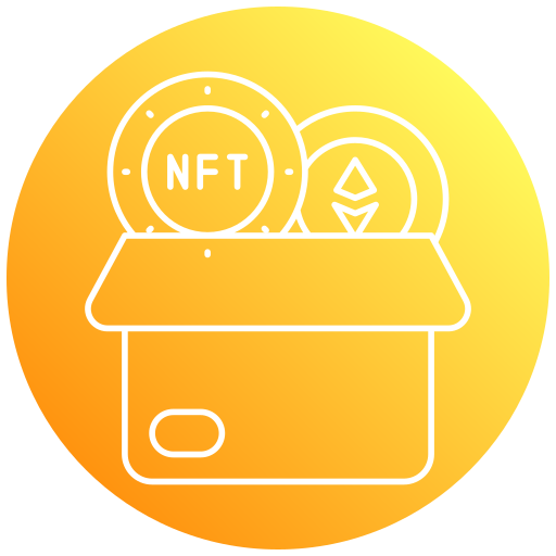 caja nft icono gratis