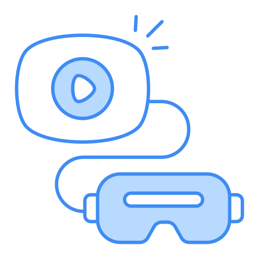 vídeo de realidad virtual icono gratis
