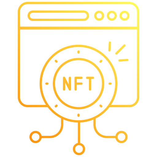 sitio web de nft icono gratis