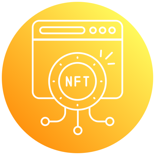 sitio web de nft icono gratis