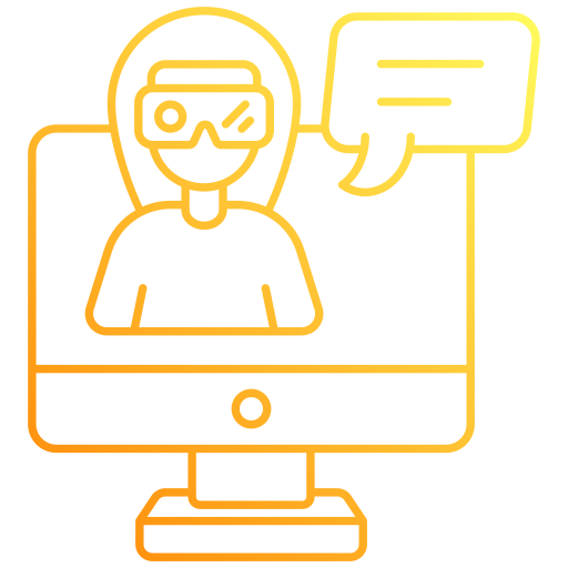 comunicación de realidad virtual icono gratis