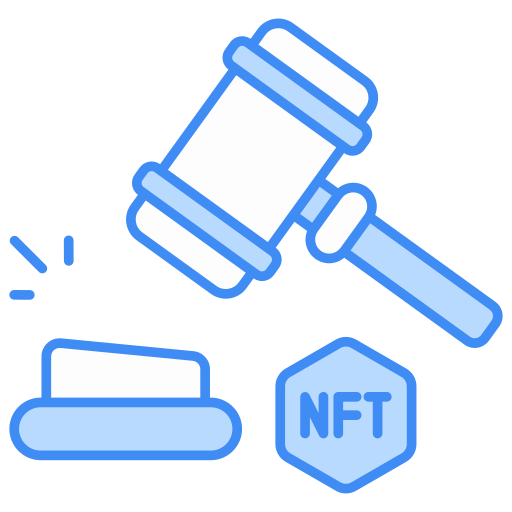 subasta de nft icono gratis