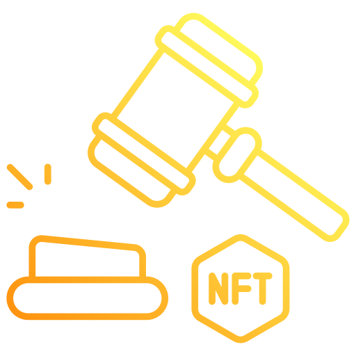 subasta de nft icono gratis