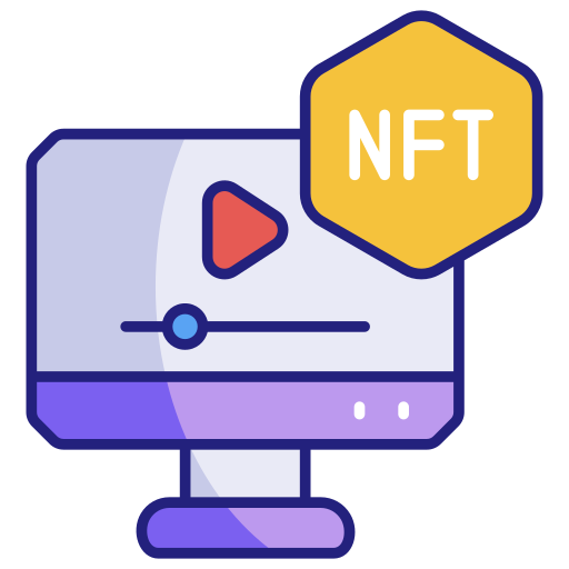 vídeo de nft icono gratis