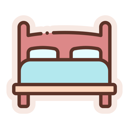 cama doble icono gratis