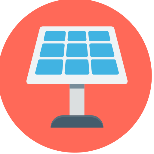 energía solar icono gratis