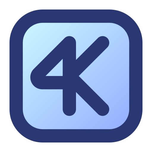 película 4k icono gratis