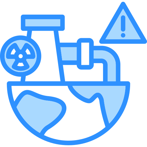 contaminación radiactiva icono gratis