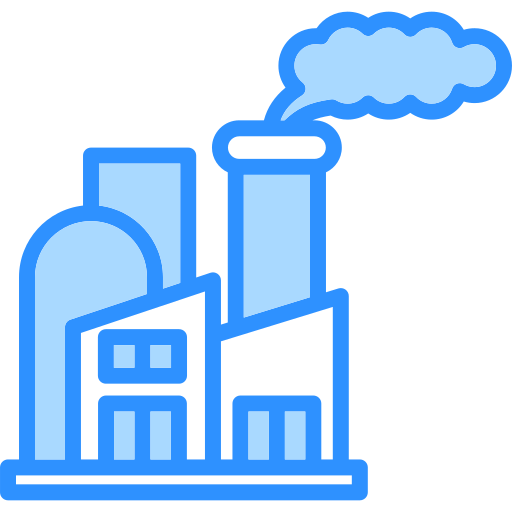 contaminación de fábricas icono gratis