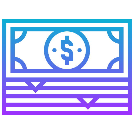 dinero en efectivo icono gratis