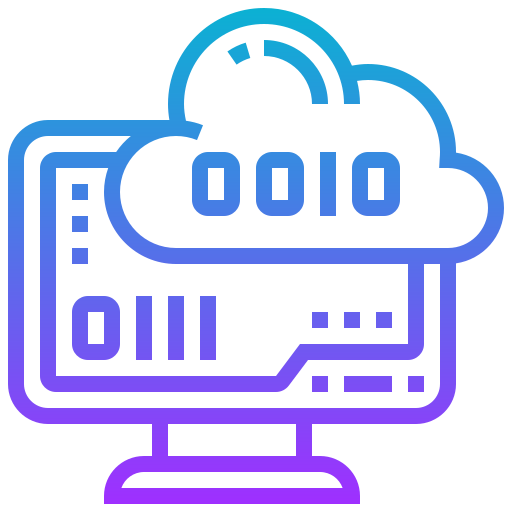 La computación en nube icono gratis