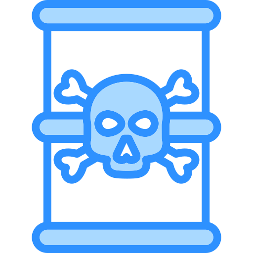 residuos tóxicos icono gratis